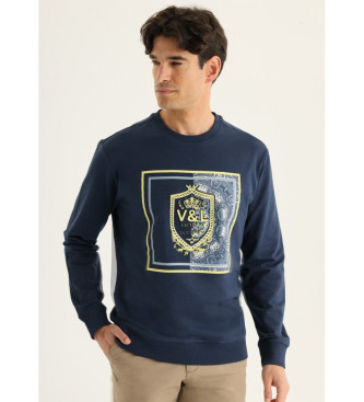 Victorio & Lucchino, V&L Navy Graphic Sweatshirt