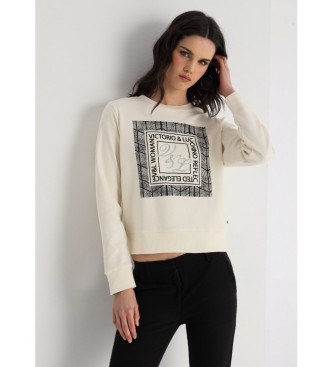 Victorio & Lucchino, V&L Sweater zonder capuchon met stijlvolle graphics