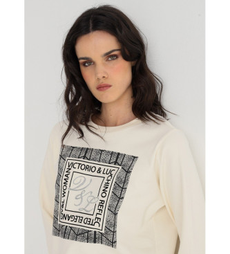 Victorio & Lucchino, V&L Sweater zonder capuchon met stijlvolle graphics