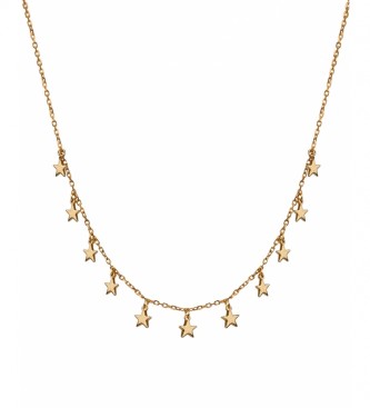 VIDAL & VIDAL Necklace Candy Silver smooth stars gold plated