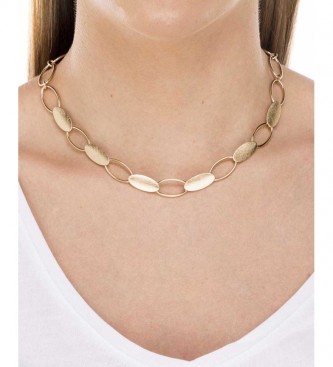 VIDAL & VIDAL Textures oval gold links necklace