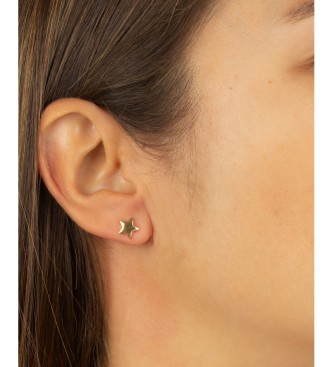 VIDAL & VIDAL Earrings Candy Silver star glitter gold plated