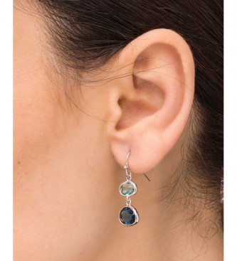 VIDAL & VIDAL Earrings Essentials crystal water and silver montana