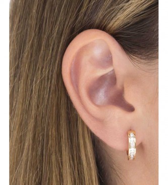 VIDAL & VIDAL Earrings Essentials Zirconia 15x1.5mm 18 Ktes gold