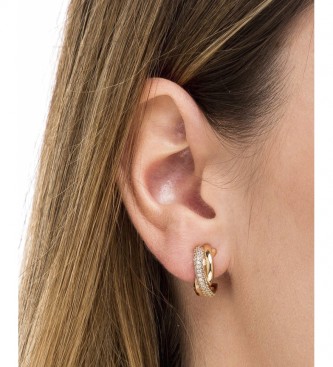 VIDAL & VIDAL Earrings Essentials fine zirconia 18 Kt gold gold plated