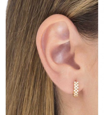 VIDAL & VIDAL Earrings Essentials checkerboard zirconia 18K gold