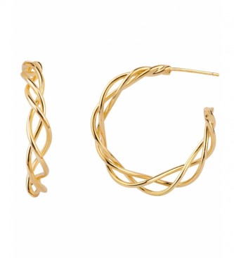 VIDAL & VIDAL Earrings Essentials intertwined hoop earrings 18 Ktes gold