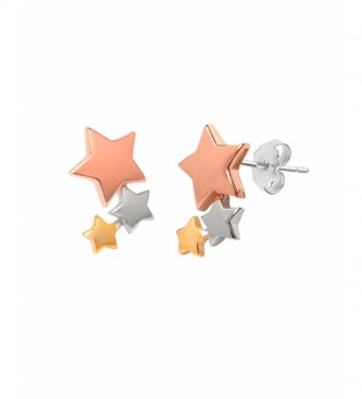 VIDAL & VIDAL Earrings Essentials stars tricolor silver