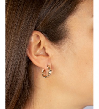 VIDAL & VIDAL Favorite Earrings Gold twisted hoop gold plated