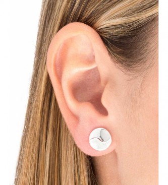 VIDAL & VIDAL Textures Circulo 10mm silver earrings
