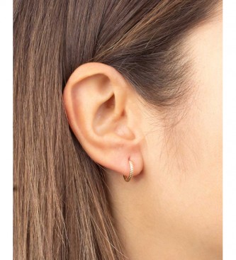 VIDAL & VIDAL Earrings Trendy spiral hoop 12mm gold 18Ktes