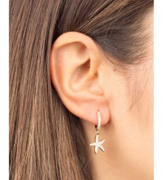 VIDAL & VIDAL Earrings Trendy starfish 12mm gold 18Ktes