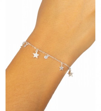 VIDAL & VIDAL Bracelet Candy Silver zirconia stars circles silver plated