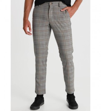 Victorio & Lucchino, V&L Grey Checked Chino Trousers