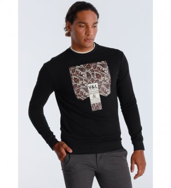 Victorio & Lucchino, V&L Sweater Grafica Paisley black 