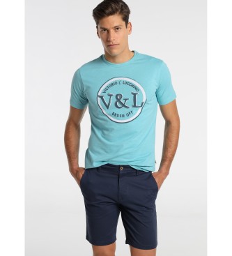Victorio & Lucchino, V&L Pantaloncini in twill blu