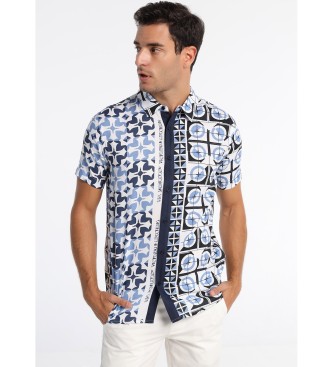 Victorio & Lucchino, V&L Short Sleeve Double Printed Shirt Printed