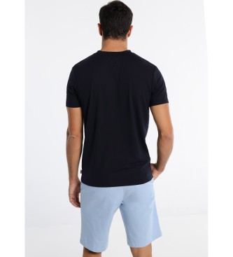 Victorio & Lucchino, V&L T-shirt à manches courtes brodé de motifs graphiques, bleu
