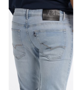 Victorio & Lucchino, V&L Jeans Denim Bleach Slim Fit Blue