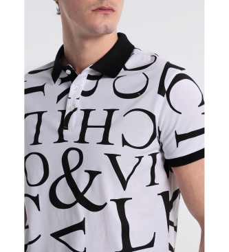Victorio & Lucchino, V&L Camisa pólo de manga curta V & Logo Print | Comfort White