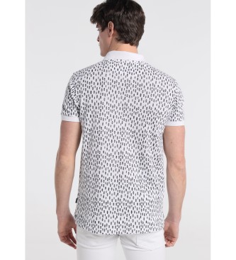 Victorio & Lucchino, V&L Mini camisa pólo de café Moon Print branco