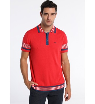 Victorio & Lucchino, V&L Tricot Short Sleeve Polo Shirt Blue