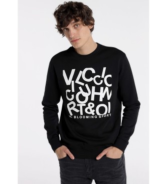 Victorio & Lucchino, V&L Sweat-shirt avec collier noir