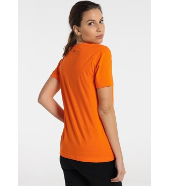 Victorio & Lucchino, V&L T-Shirt avec logo Tremend brillant - Jaune Confort