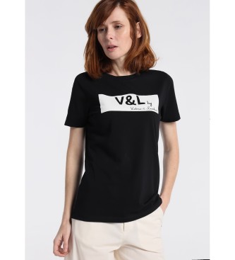 Victorio & Lucchino, V&L T-shirt Sugar Lemon Line Logo nera