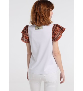 Victorio & Lucchino, V&L T-shirt Watusi blanc, tuile
