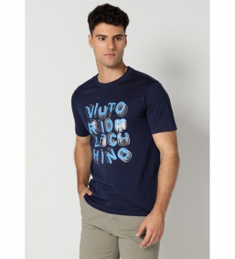Victorio & Lucchino, V&L Granatowa koszulka z krótkim rękawem