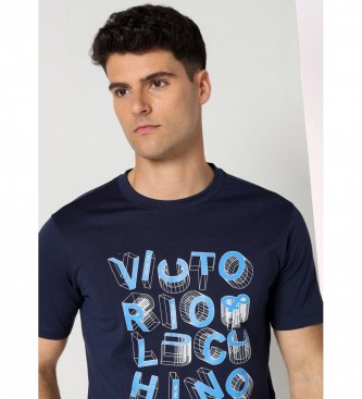 Victorio & Lucchino, V&L T-shirt de manga curta azul-marinho