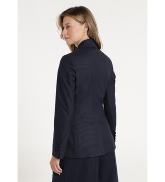 Victorio & Lucchino, V&L Marinbl kritstrecksrandig kavaj