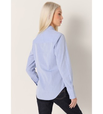 Victorio & Lucchino, V&L Camisa de manga comprida com estrutura fil a fil azul