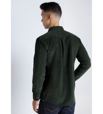 Victorio & Lucchino, V&L Micro corduroy shirt with pockets green