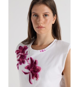 Victorio & Lucchino, V&L T-shirt com estampado de trs flores branco