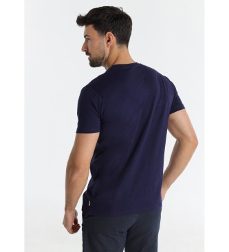 Victorio & Lucchino, V&L T-shirt com aplicação de chenille azul-marinho