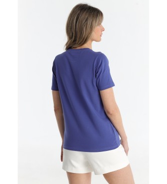 Victorio & Lucchino, V&L T-shirt with blue puzzle graphic