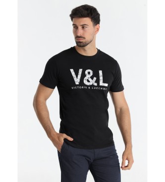 Victorio & Lucchino, V&L Graficzna koszulka w kolorze czarnym