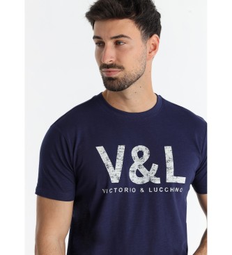 Victorio & Lucchino, V&L Essential navy graphic t-shirt