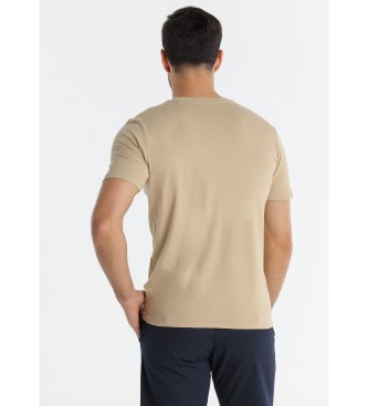 Victorio & Lucchino, V&L T-shirt com grafismo redondo bege