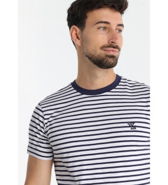 Victorio & Lucchino, V&L T-shirt con stampa a righe blu