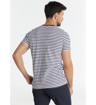 Victorio & Lucchino, V&L T-shirt con stampa a righe blu