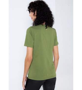 Victorio & Lucchino, V&L T-shirt de lantejoulas verdes Angel