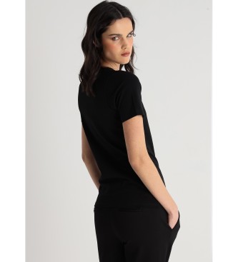 Victorio & Lucchino, V&L T-shirt a manica corta con logo gioiello nero