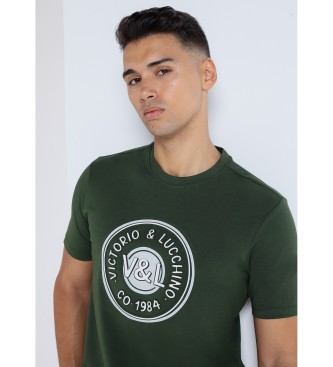 Victorio & Lucchino, V&L T-shirt met korte mouwen en groen logo