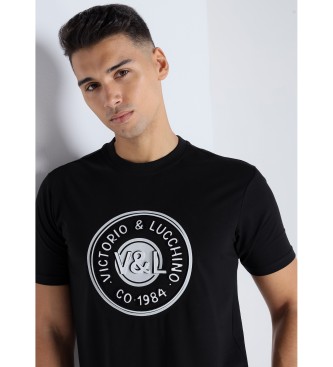 Victorio & Lucchino, V&L T-shirt met korte mouwen en zwart logo
