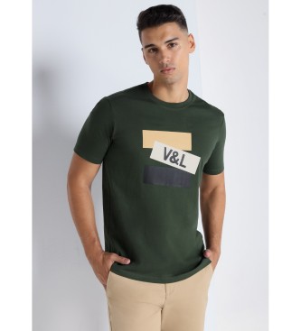 Victorio & Lucchino, V&L Kortrmet t-shirt med grnt print