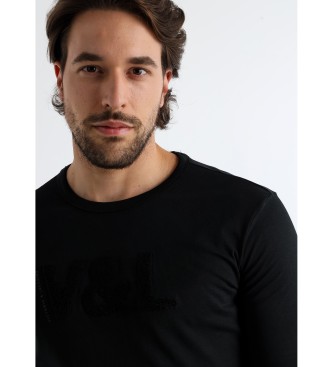 Victorio & Lucchino, V&L Camiseta Chenilla negro