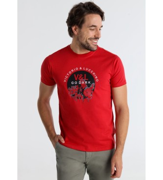 Victorio & Lucchino, V&L T-shirt a maniche corte con grafica rossa sul petto